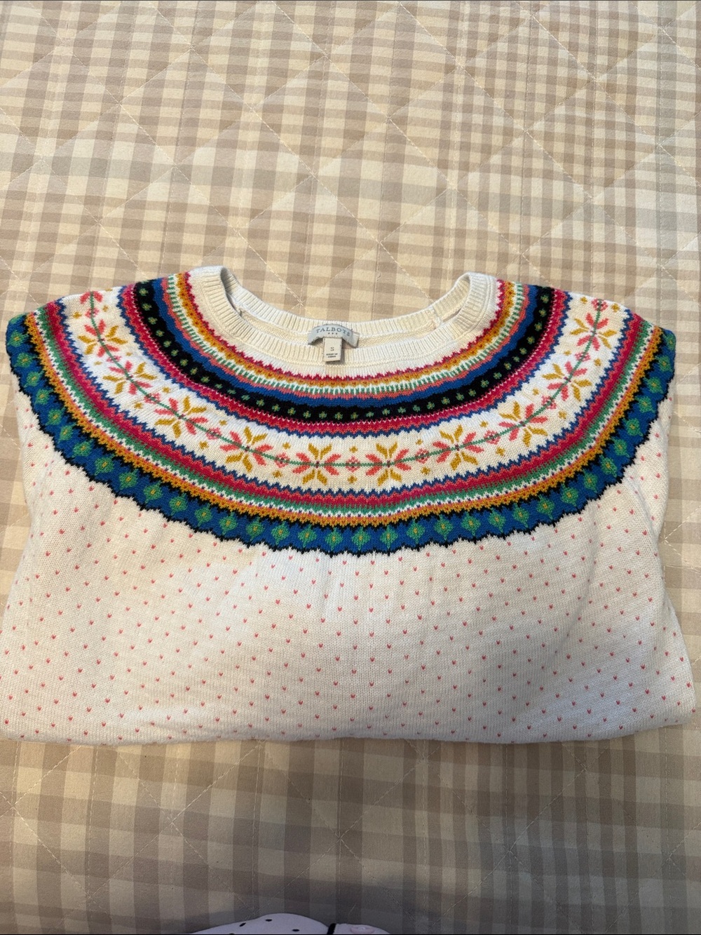 Talbots Fair Isle Yoke Women's Sweater